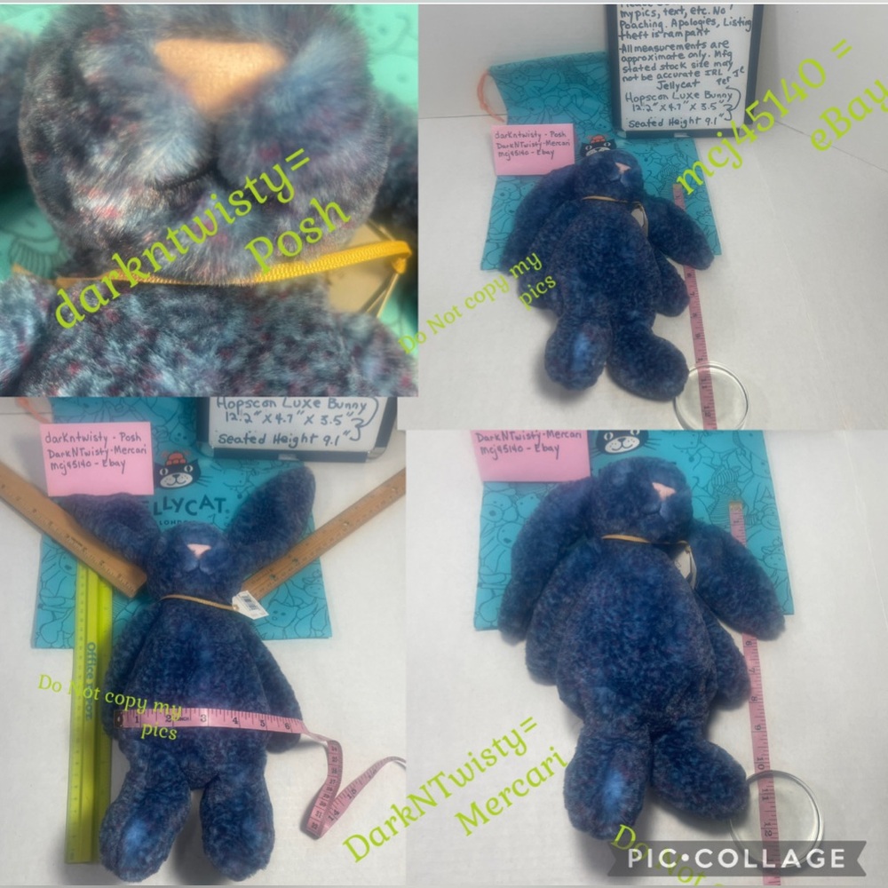 BNWT Jellycat Hopscone Luxe Bunny…soooo beautiful IRL Pics don’t do justice! - Picture 4 of 10